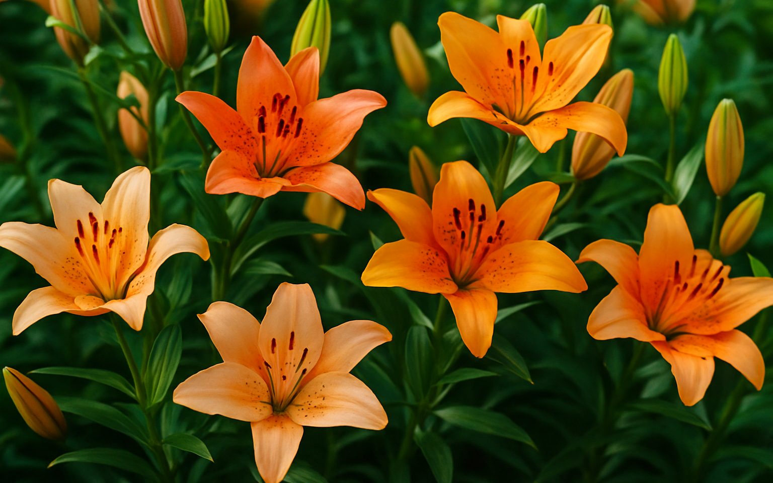 lilies orange